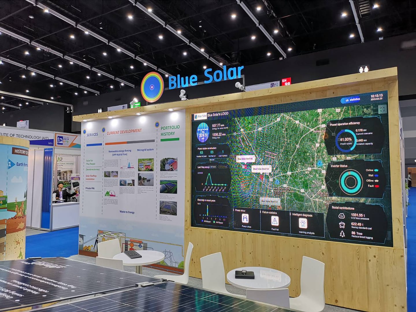 งานเช่าจอ LED  - Blue​ Solar Roof 2019
